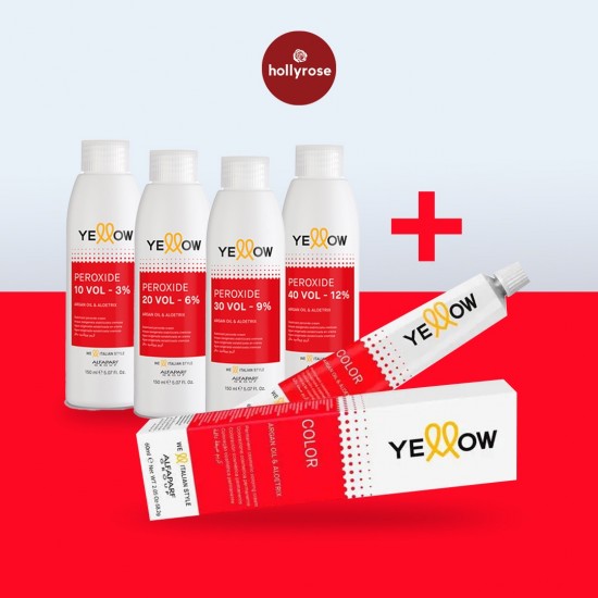 Yellow Color Argan Oil & Aloetrix + Peroxide 10 Vol - 3% (Set) - 100ml